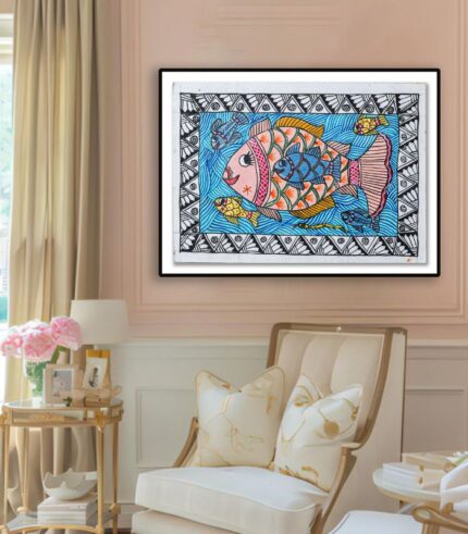 Good luck (fish tree, peacock)