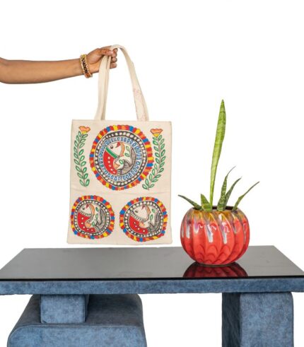 Material : canvas Decorated with MITHILA painting